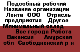 Подсобный рабочий › Название организации ­ Лента, ООО › Отрасль предприятия ­ Другое › Минимальный оклад ­ 22 500 - Все города Работа » Вакансии   . Амурская обл.,Свободненский р-н